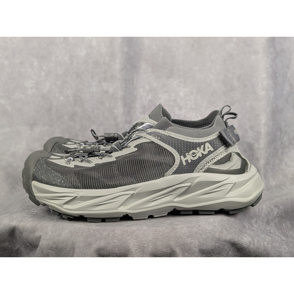Hoka Hopara 2 Mens Hiking Sandals Grey Cordura Quick Dry 1147650 STLT Size 7.5